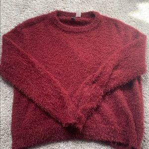 maroon sweater